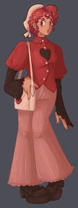 A character design I created based on the idea of a cupid office worker. (August 2026)