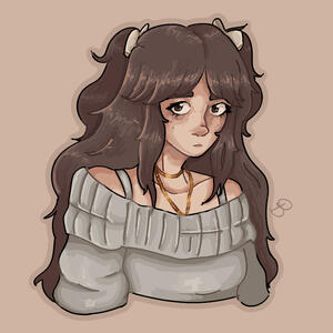 Art I was commissioned to make of my friend's original character. (December 2024)