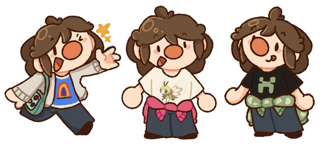 My online persona Beebin in various outfits and poses. (November 2025)